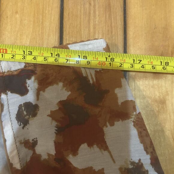 J.Jill‎ Womens Abstract Floral Print Midi Skirt-Cotton Silk-Sz 14P-Lined-Artsy - Picture 9 of 9